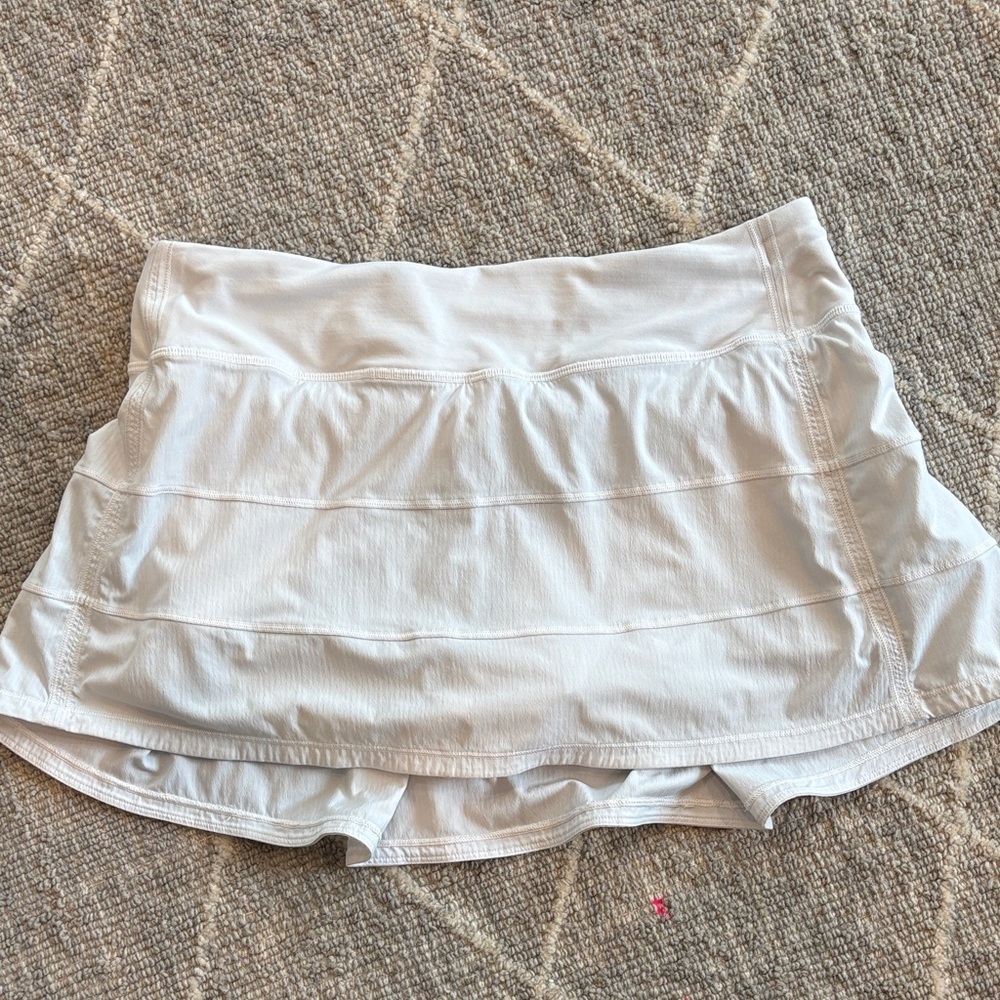 Lululemon White Tennis & Golf Skirt